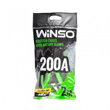 Провода-прикурювачі WINSO 200А, 2м, поліетиленовий пакет